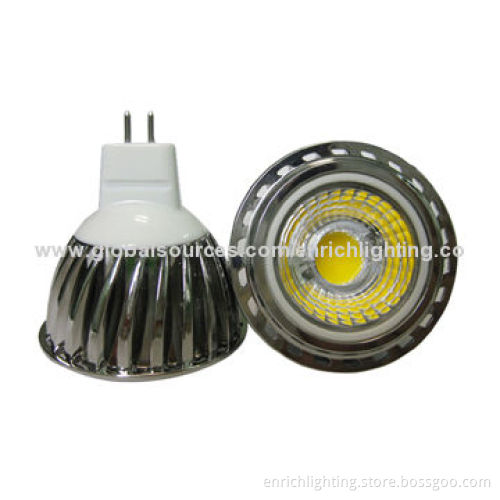 COB 5W LED Spotlights, 550lm, Silver/White Lamp Body, 60° Beam Angle